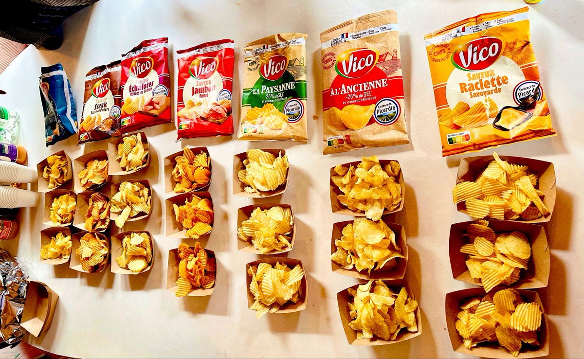 79Stef's tweet photo. Aujourd’hui, j’ai visité l’exploitation d’un agriculteur de PDT pour Vico : c’était super intéressant et la dégustation sympa, avec le test en avant-première de la future saveur 2027 😋 https://t.co/ERRTiYgsyX