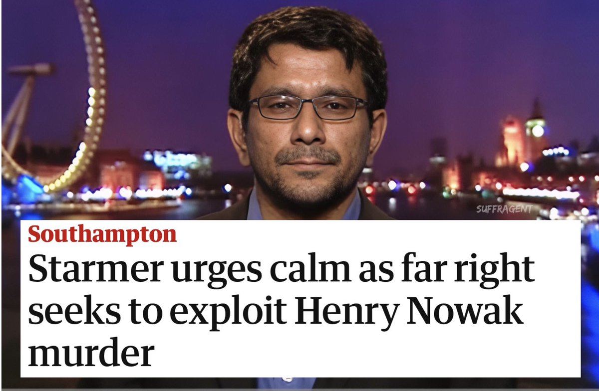 Suffragent_'s tweet photo. This is The Guardian’s police and crime correspondent, @VikramDodd.

He’s only written one article about Henry Nowak — and it’s calling yesterday’s protestors ‘far-right’.

His did similar with Southport. Does anybody else find this disconcerting? https://t.co/vLlHsaDJ1r