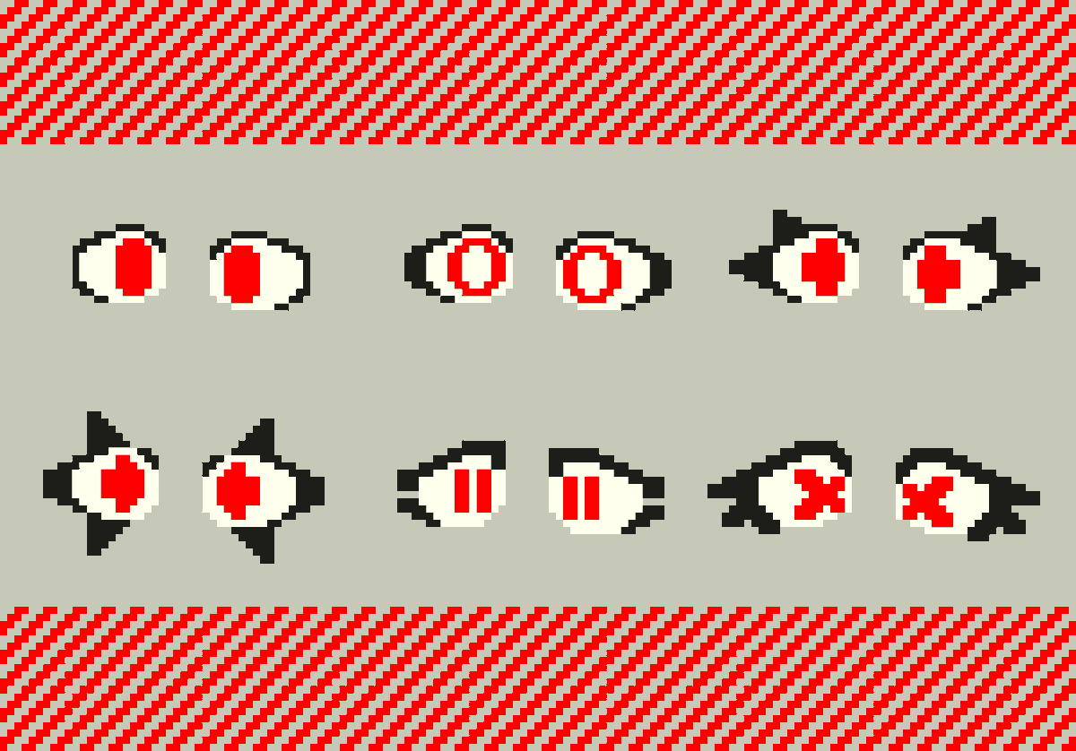 lvsh427's tweet photo. many eyes #pixelart https://t.co/A7ZU5CWGu0