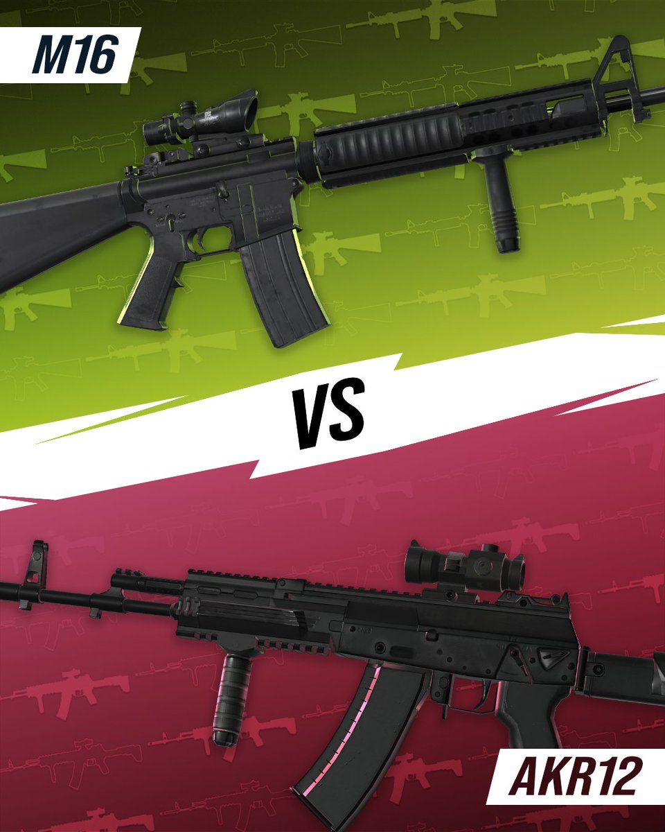 Standoff2EN's tweet photo. 🔫 WHO OWNS THE LONG RANGE?

Patience or pressure - today's duel is all about landing the perfect shot.
M16 or AKR12, which do you pick?

In our WEAPON BATTLE, new weapons face off every 3 days. Your votes decide which weapons climb the leaderboard and make it to the grand final! 👀
🎁 The top weapons will battle it out in the final round, where an epic giveaway will be waiting for you!

Who do you choose?
M16 or AKR12? Cast your votes on our Instagram page! 👇
https://t.co/pxt9smwP4O