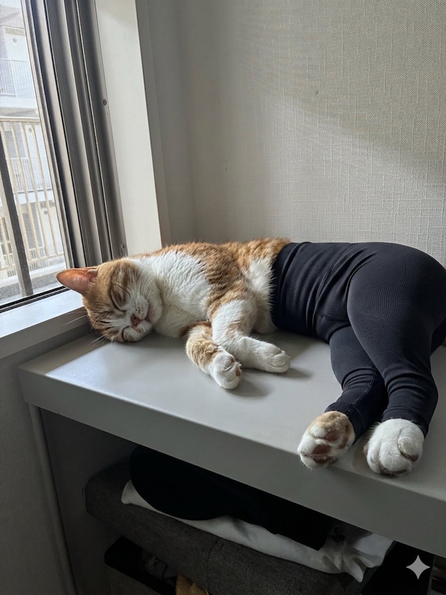 MIMIISHAN's tweet photo. 流行ってるヨガパンツ猫、うちのは中々うまくいかない。

なんてお願いすればいいの？
ヨガパンツじゃなくてエガパンツになってる

 #ヨガパンツ猫 https://t.co/YHQ3kbN4M6