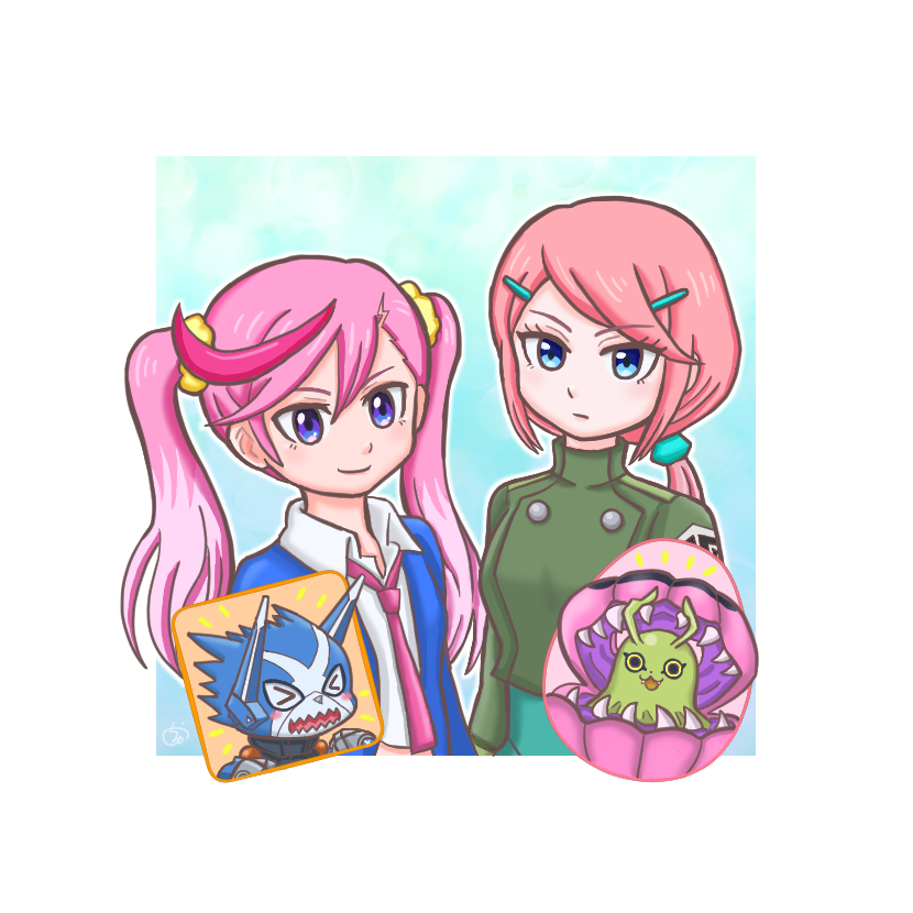 maruchu3's tweet photo. エリちゃん💙ホタルコ💚ピンク髪女子すき🩷 https://t.co/VeJ9f8jCcw