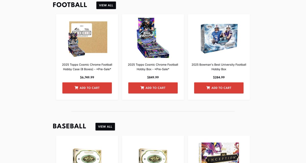 CouleeCards's tweet photo. LOTS of new products added to our website recently! Plenty of upcoming pre-sales and some older stuff as well. Keep an eye out for new additions every week! 
https://t.co/wHjoZelco6 https://t.co/8csoFBO3qk