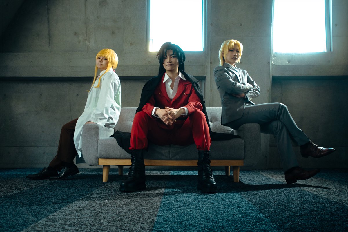 umippw's tweet photo. コスプレ/Cosplay/ppw

シンタロー：umi
キンタロー：とうまさん(@to_ma6990 )
グンマ：AIRAさん(@24_SkgD )
photo：彩雨さん(@Aya012me )

※撮影用の靴は許可を得て使用しています。 https://t.co/iyAaTkMShv