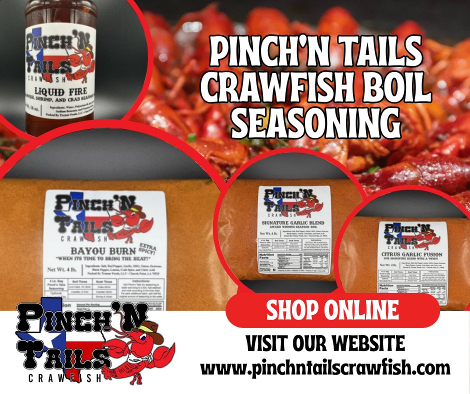 Pinchn_Tails's tweet photo. Your boil. Your flavor. 🔥

🌶️ Liquid Fire
🌶️ BAYOU BURN
🧄 Signature Garlic Blend
🍋 Citrus Garlic Fusion

Find your favorite at https://t.co/plKe4R7Bgn

#CajunCooking #CrawfishSeason #BoilSeasoning https://t.co/gyo0lhO73Y
