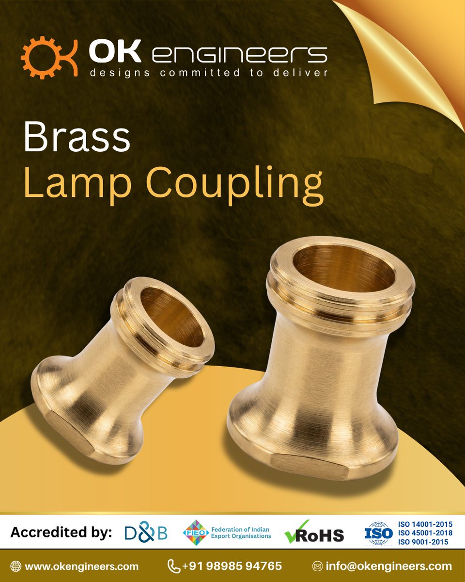 OKENGINEERS's tweet photo. Behind every stunning architectural lighting fixture lies a foundation of precision engineering. ⚙️💡

📞 Inquiries: +91 98985 94765

#OKEngineers #BrassLampCoupling #BrassComponents #LightingHardware #PrecisionEngineering #LightingManufacturers #IndustrialFasteners https://t.co/uZsC7QyRod