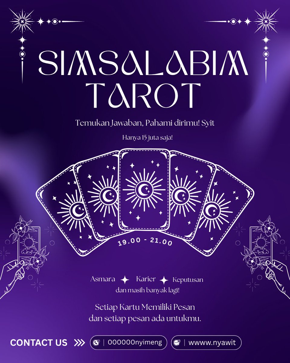 forseanhyeon's tweet photo. ❓❌HaLO❗🤗siMsaLabim🐱oPEn😊😫tAroT rEadink🎶 PROSES👀MUD4H🦾🦿/CeFf4T😆👩🏻,MINAT⁉️WaSSAFf‼️🤳🏻
❌❌08222334455❌❌😈💜🪄🔮 https://t.co/6qGCkEt0dC
