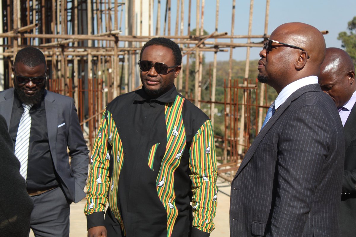 MALZIMBABWE's tweet photo. Mayor of Harare, Cllr Jacob Mafume, the City Town Clerk and other dignitaries visited the Museum of African Liberation site, enjoying breathtaking sunset views and a stunning 360° panorama of Harare. https://t.co/nAn5HZ4HuT
