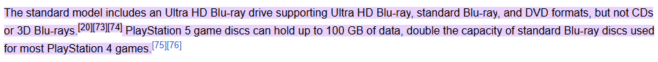 splatveemo's tweet photo. @Applelord612 @ray_ray200108 no, ps5 discs can hold 100gb https://t.co/FmkwDYBl4E