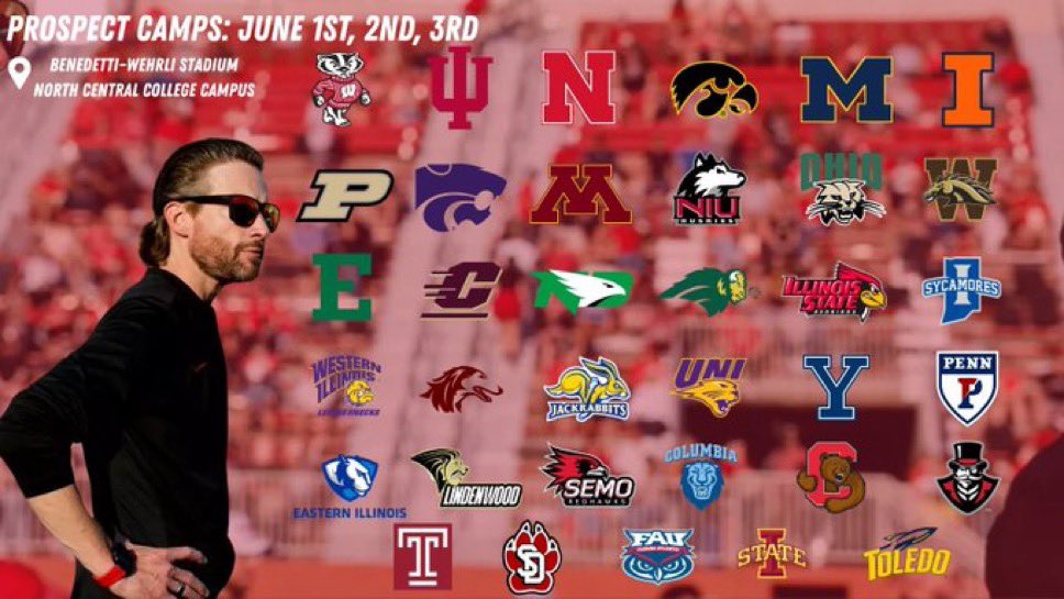 WillCarlsonfb's tweet photo. Ready to Compete at North Central Camp today! https://t.co/rkOCwxNula