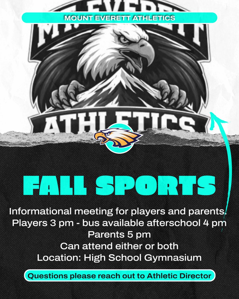 everett_eagles's tweet photo. Fall Sports Informational Meeting Thursday June 11 https://t.co/daj9OSFPCw