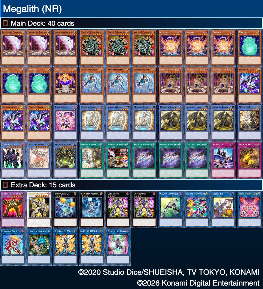Wizrad_NR's tweet photo. N/R duelists! With the start of a new format, I’d like to showcase SpiRitual, a Megalith deck featuring the Spirit engine. Using the newly limited Bethor, this deck may be a powerhouse combo deck in the upcoming format. Be sure to keep an eye out for it!
#NRformat #NRJP https://t.co/i1iqo2o3AA