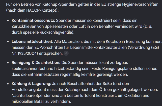 CutlassLegacy's tweet photo. @Anpanator @JoanaCotar Ja, aber genau genommen eigentlich nicht mehr zulässig und es könnte theoretisch als Verstoss gegen die Gesundheitsvorgaben angezeigt werden. Hier mal ne Übersicht was so ein Ketchup/Mayospender erfüllen muss damit er in der Gastro genutzt werden darf. https://t.co/SWZIPQ8EHH