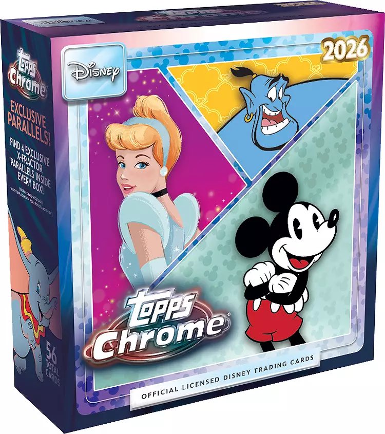 FastBreakCards's tweet photo. 2026 Topps Chrome Disney Factory Sealed Mega Box #ad 

$69.99

https://t.co/OAPrICgMN2 https://t.co/qm2U7CVmpX