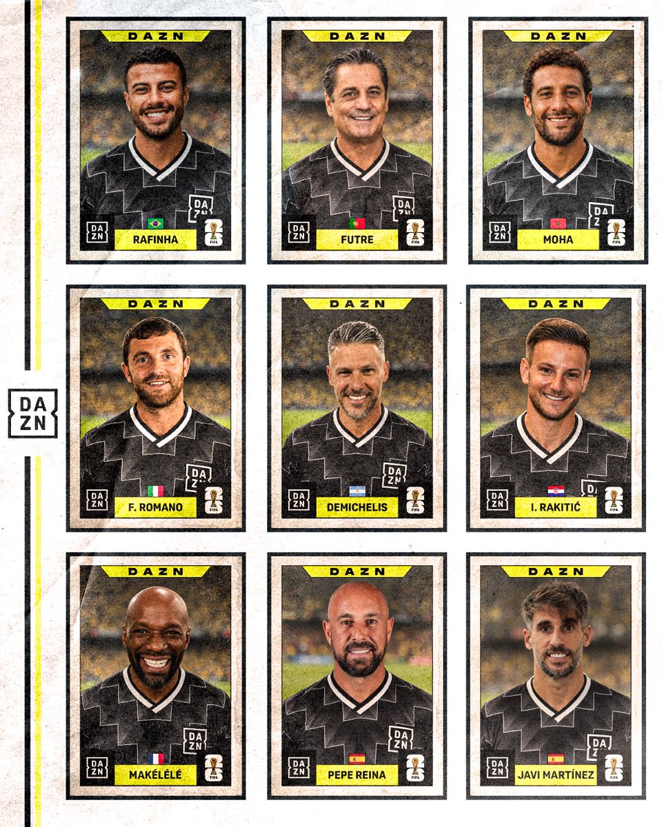 DAZN_ES's tweet photo. 🎙️Pepe Reina y Javi Martínez completan el álbum de voces de leyendas para el Mundial 2026 🏆 https://t.co/Qu9ad9r1Dq