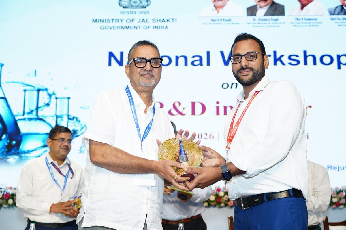 Jammu_SmartCity's tweet photo. JSCL’s Tawi Riverfront Project was highlighted at the National Water R&amp;D Workshop as a model of flood-resilient, science-driven urban infrastructure.
Presented by NIH, it reflects data-based planning &amp;  improved flood protection for Jammu. 
@Devansh_IAS 
@diprjk 
 #JammuSmartCity https://t.co/Z9TllDfdqk