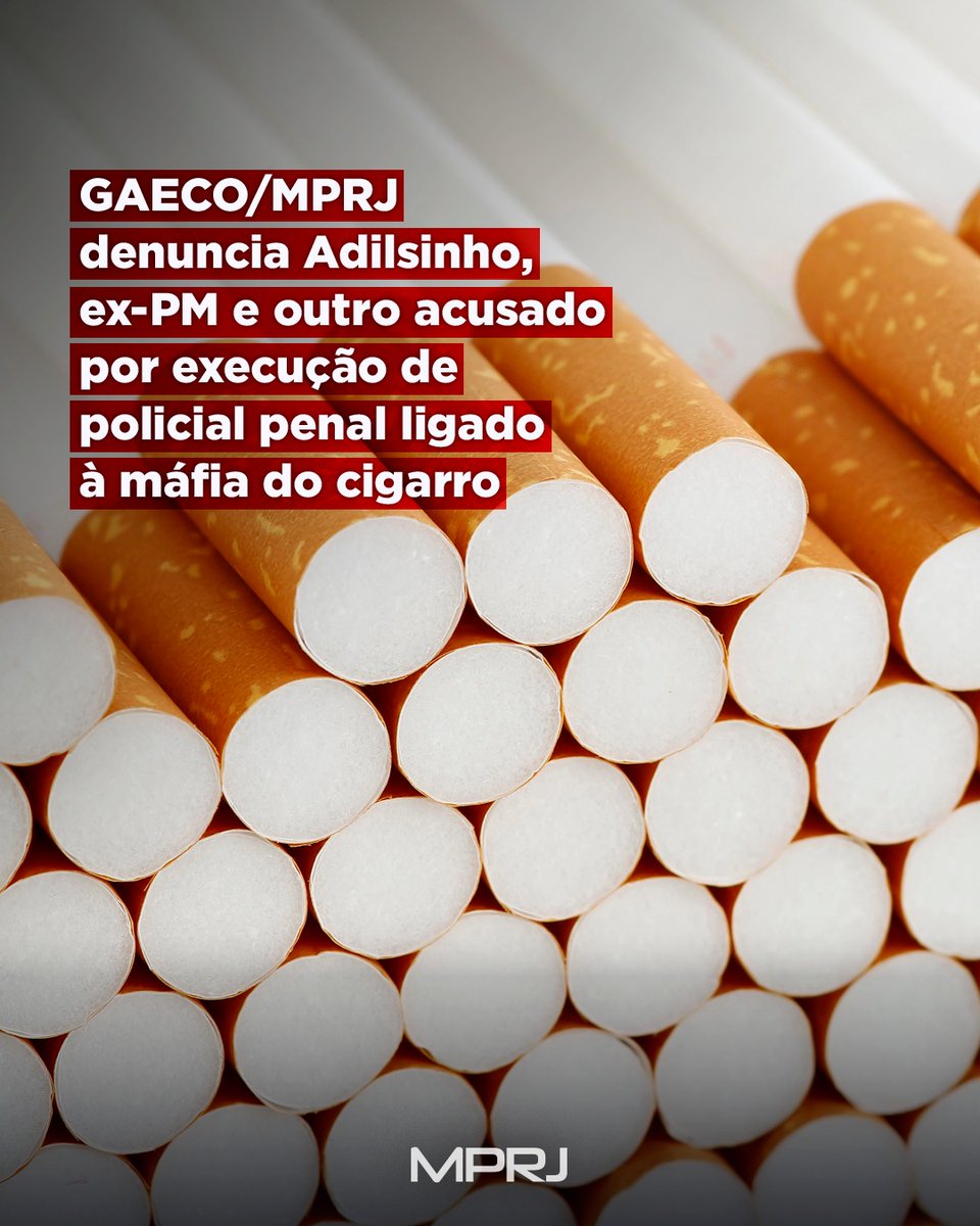 MP_RJ's tweet photo. PRISÃO DE CONTRAVENTOR | O GAECO/MPRJ obteve na Justiça a decretação da prisão preventiva de Adilson Oliveira Coutinho Filho, conhecido como “Adilsinho”, do ex-policial militar Rafael do Nascimento Dutra, o “Sem Alma”, e de Jefferson Rodrigues da Silva, o “Jefe”. Os três foram denunciados pela morte do policial penal Bruno Kilier da Conceição Fernandes, em junho de 2023, no Recreio dos Bandeirantes, Zona Sudoeste do Rio.

🔗 Saiba mais: https://t.co/JhqMSNnD3P

#ministeriopublico #noticia #rj #paratodosverem