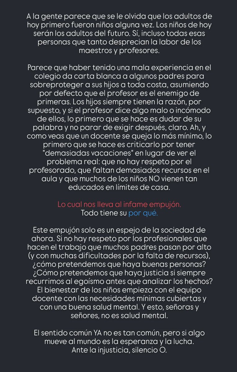 fonsrr22's tweet photo. Espero que hayas desactivado las respuestas porque te hayan explicado el por qué. Hay falta de recursos en las aulas, malas condiciones físicas, burocracia excesiva y, socialmente, muchas faltas de respeto proveniente de familias y gente como tú. Puedes protestar por la sanidad. https://t.co/TdHonyyqzi