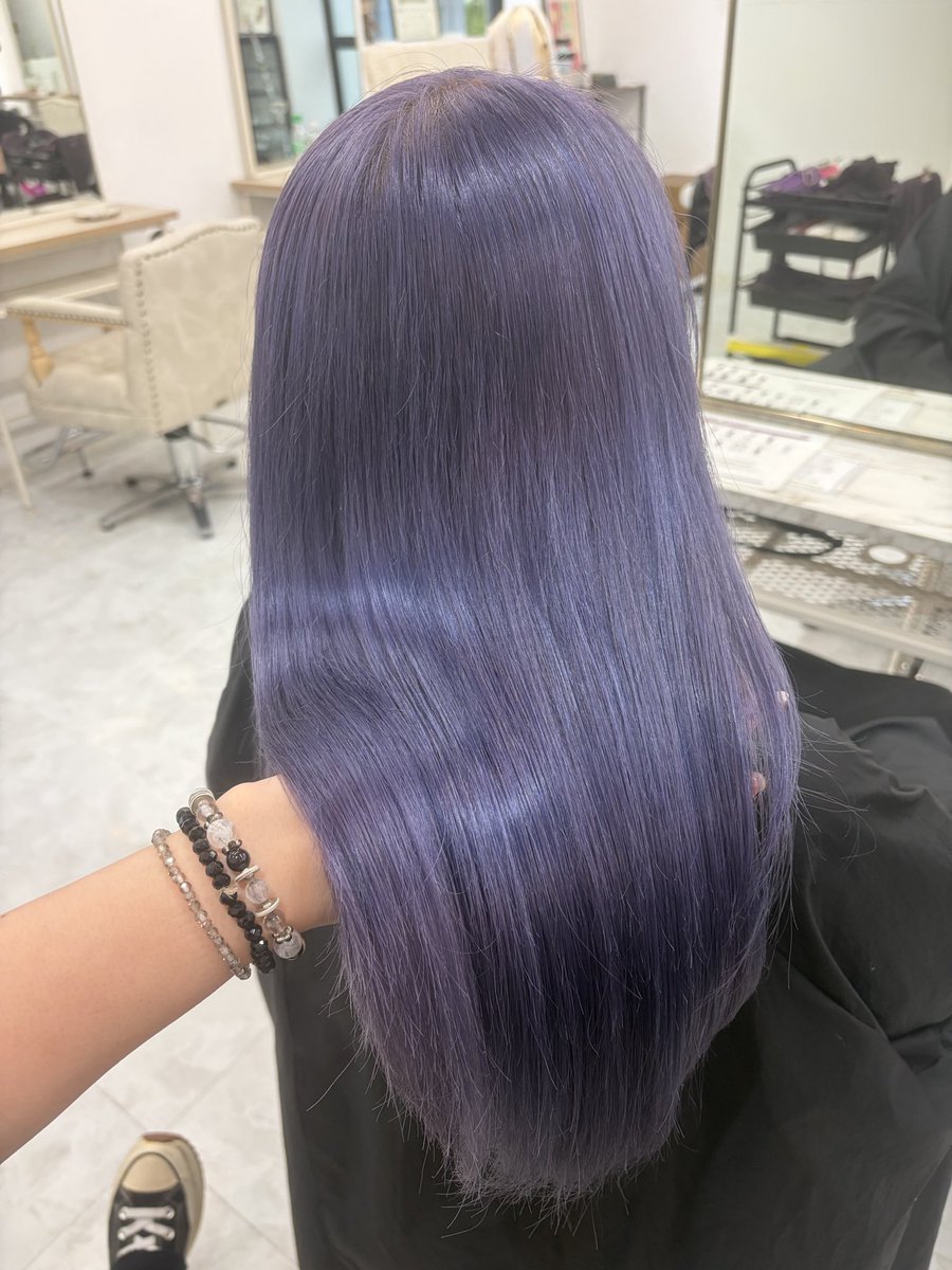 LOXONINS's tweet photo. ダブルカラーしてきた、ラベンダー🪻 https://t.co/S7GglzfLqK