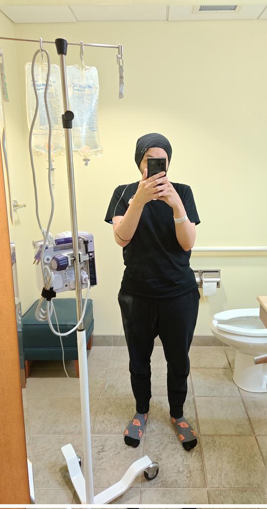 Robby12692's tweet photo. Hospital again, getting some infusions every week for my kidneys that are struggling from chronic dehydration. Still got three more to go until I'm back to breaking down news stories and creating content on a regular schedule. 

I hope all of you are doing well 🙏 https://t.co/ST9nJaIyzw