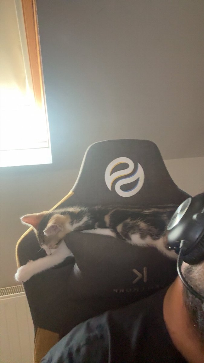 StratiVince's tweet photo. Vous aussi soyez autant détendu et à l’aise que Billy en attendant la finale grâce à la chaise SOLARY x SKILLKORP disponible dans le shop ! #SLYWIN https://t.co/O8QhxMbtwJ