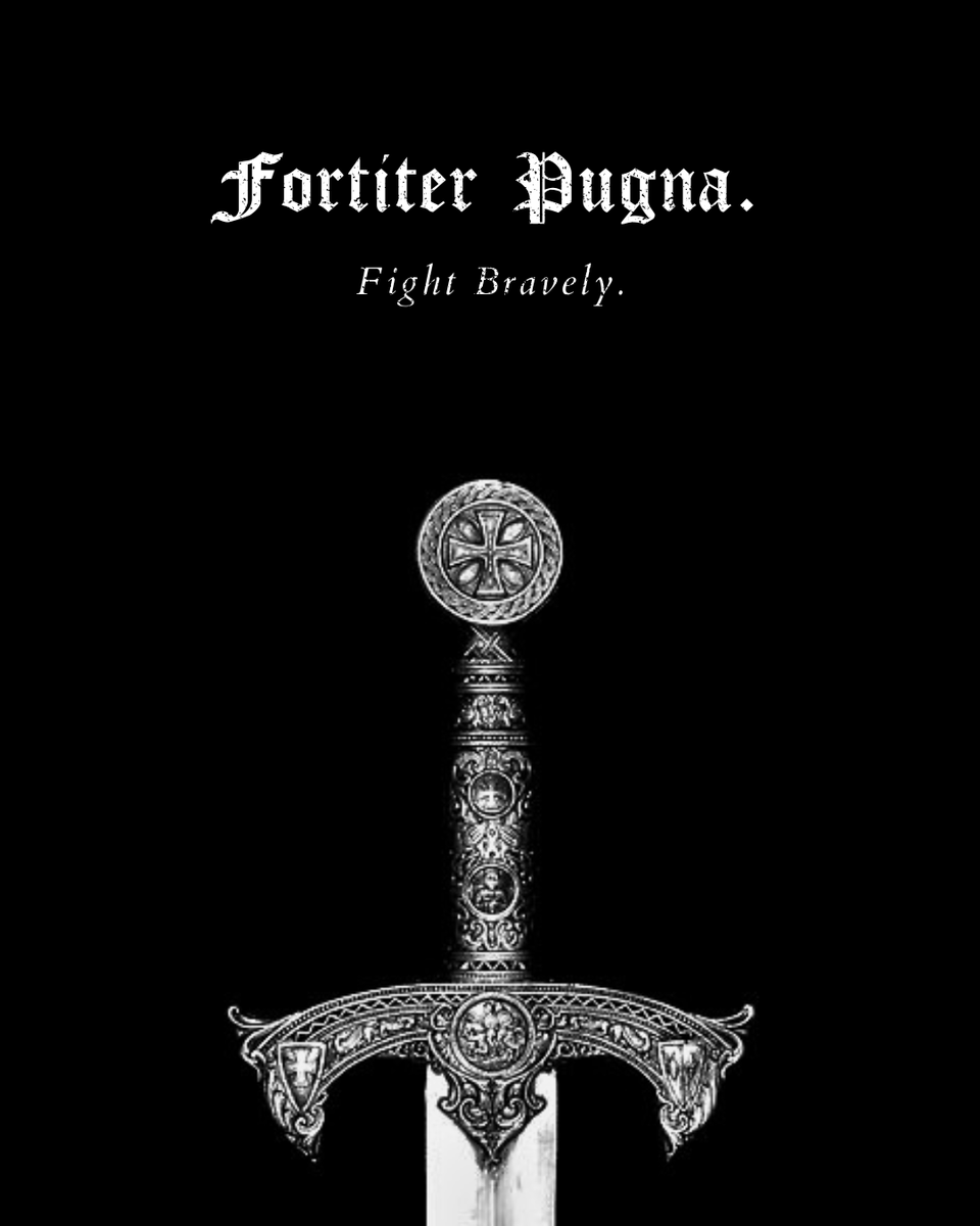 latinedisce's tweet photo. Fortiter pugnā — “Fight Bravely” https://t.co/9DkMu3TG9W