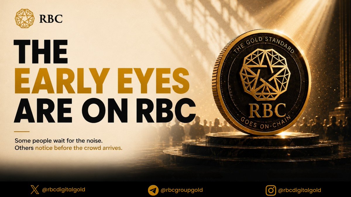 RBCDigitalGold's tweet photo. Some projects need noise to be noticed.

RBC is building the kind of presence people feel before the crowd arrives. 

> The energy is growing.
> The community is watching.
> The story is getting louder.

If you’re seeing RBC now, you’re still early.

Stay close. 👀 https://t.co/oFkx6lTEVy
