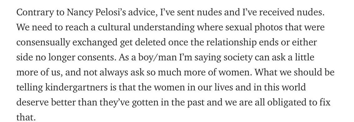 magills_'s tweet photo. Exceedingly weird that Katz brings up kindergartners when talking about how we need to start teaching about etiquette when sending nudes. https://t.co/82ysCKdM9Z