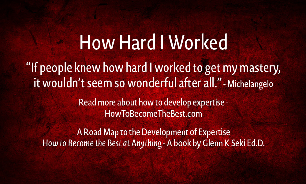 DrGlennSeki's tweet photo. Read more about how to develop expertise - https://t.co/Hj1hWh22Dq
A Road Map to the Development of Expertise
How to Become the Best at Anything - A book by Glenn K Seki
#DrGlennSeki #expertise #goals #passion #learning #interest #practice #persistence #motivation #Michelangelo https://t.co/UOI83QfbHx
