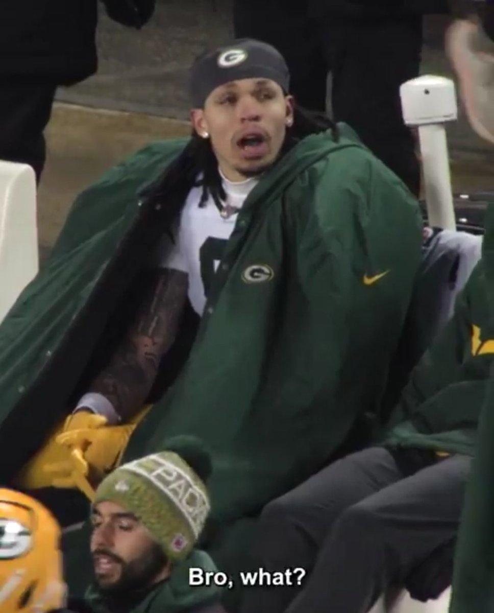 TheCptGreybeard's tweet photo. Packers fans shouldn't be surprised about Caleb getting the Madden cover.

Even Christian Watson became a fanboy when he hit that 4th and 8. https://t.co/5FBXKs5j4b