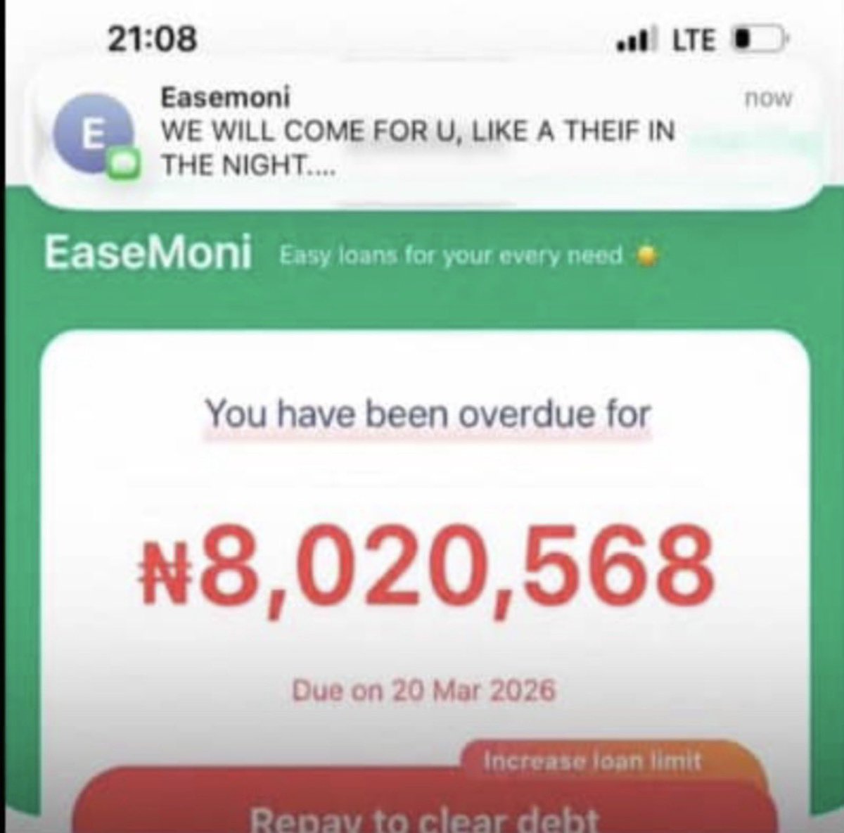 Lordsheriiff's tweet photo. @DanielRegha Go clear your debt first 🙄 https://t.co/RtKvHXJdsE