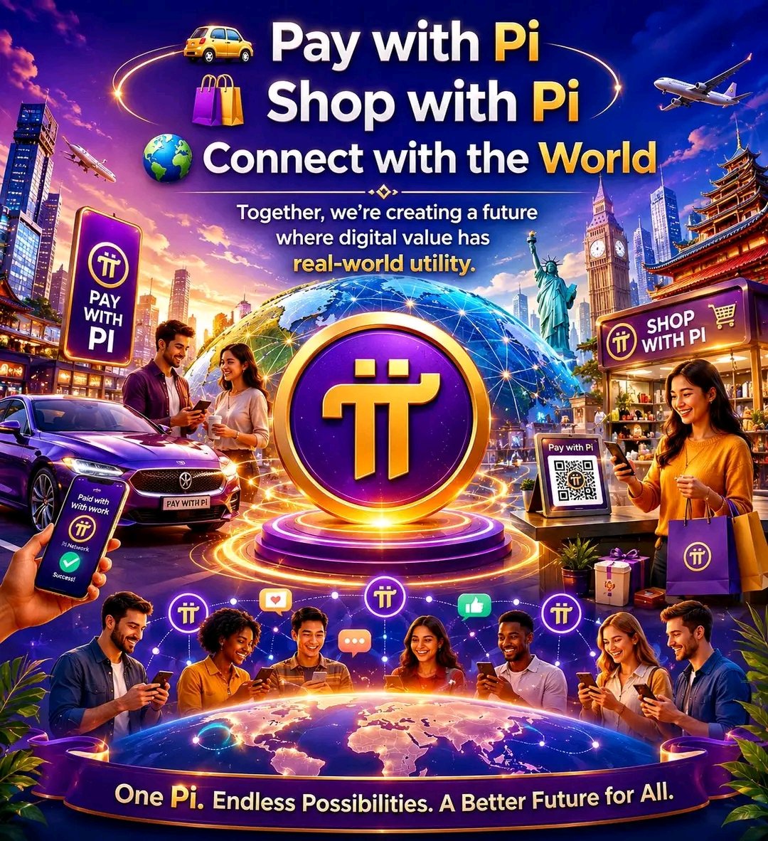 PiMigrate's tweet photo. 🚘 Pay with Pi 🛍️ Shop with Pi 🌍 Connect with the World
Together, we're creating a future where digital value has real-world utility.
#PiNetwork #PiCoin #PayWithPi #CryptoCommunity #PiEcosystem https://t.co/Bmyt3YaM35