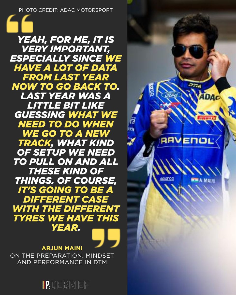 PitDebrief's tweet photo. Arjun Maini on why preparation is key in DTM 💪

In an exclusive interview with Pit Debrief, Maini explained how last year’s learnings are helping HRT Ford Performance manage the many variables that come with a new DTM season.

#DTM #ArjunMaini #FordPerformance #Motorsport https://t.co/NVXqzpGnTv