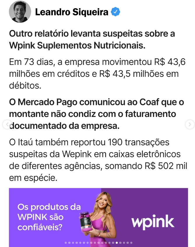 habland00's tweet photo. É eita atrás de vixe!  todas as paginas falando apenas dos 22 milhões recebidos na talismã digital, porem há mais sujeira. E as tigrinias kids juram que é inveja e perseguição com a coitadinha da Virginia https://t.co/avWYJBEbNR