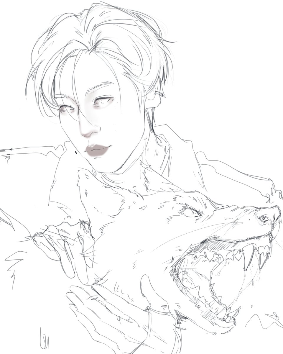 2forel59's tweet photo. golden retriever 
#ATEEZfanart #YUNHO https://t.co/C4pHktTV6r