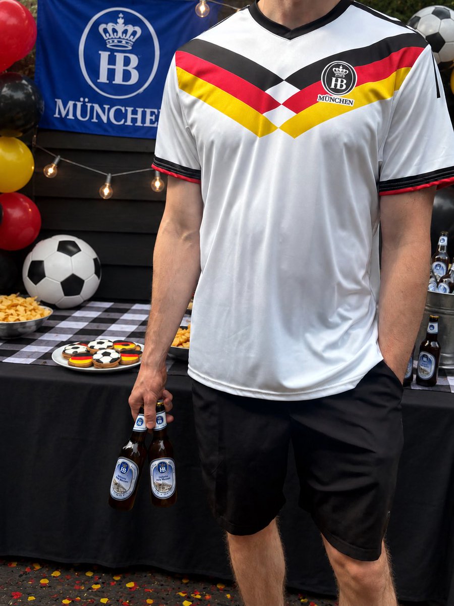 HofbrauUSA's tweet photo. 🚨 HB Soccer Jersey Giveaway! 🚨
Soccer watch parties are better when you're dressed for the occasion. ⚽🍺 That's why we're giving away 3x2 HB German Soccer Jerseys to a few lucky winners. These jerseys aren't sold in our shop, so this is your only shot to get one. Enter now! https://t.co/iywy6xj6Ek