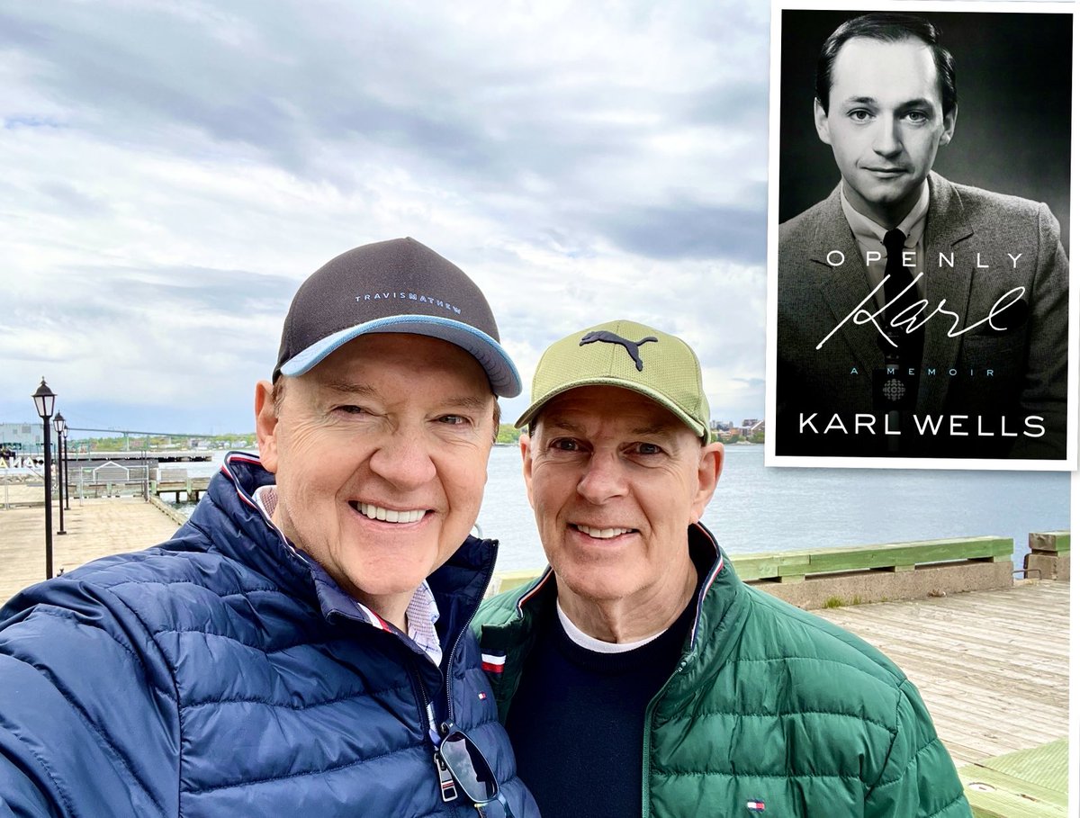 karl_wells's tweet photo. Well here we are. Larry and me at Halifax Harbour, enjoying the day. Looking forward to taking part in a book event at Trident Booksellers &amp; Cafe this evening 5 pm - 7 pm. And, the Atlantic Book Awards grand finale at the Halifax Library on tomorrow.
@BreakwaterBooksLtd https://t.co/gKn5eqL5LJ