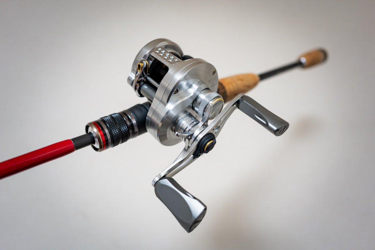 bait_casting's tweet photo. 銀色の。

ハンドルナットを抑えるヤツ何で黒樹脂やねん！から始まり気になるところをアレコレ調整。

最適解かどうかは少し怪しいですが、絵的には大分まとまりました。

良きかな♪

#26カルカッタコンクエストbfs #ベイトフィネスリール #ハンドルナットはハンドルに合わせた色でも良いかも https://t.co/gFpuhS9wSK