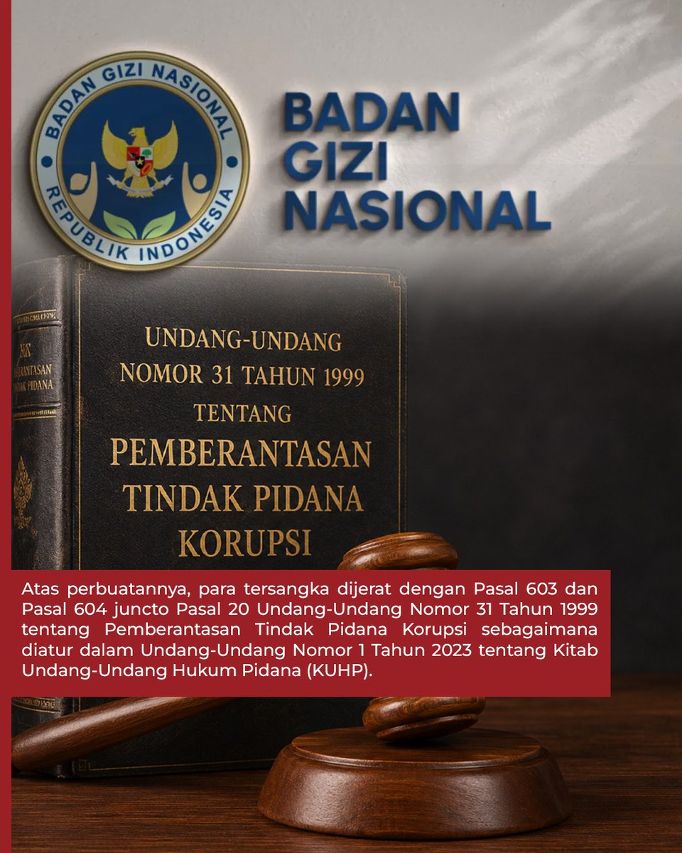 tvOneNews's tweet photo. Selain Dadan, tim penyidik Jampidsus juga menahan dua mantan Wakil Kepala BGN, Sonny Sonjaya dan Lodewyk Pusung, pada Rabu (3/6).

#PhotoStory #StoryOne #CariBeritaditvOne #KejagungRI #BGN #DadanHindayana #SonnySonjaya #LodewykPusung https://t.co/kPC7KeYWJh