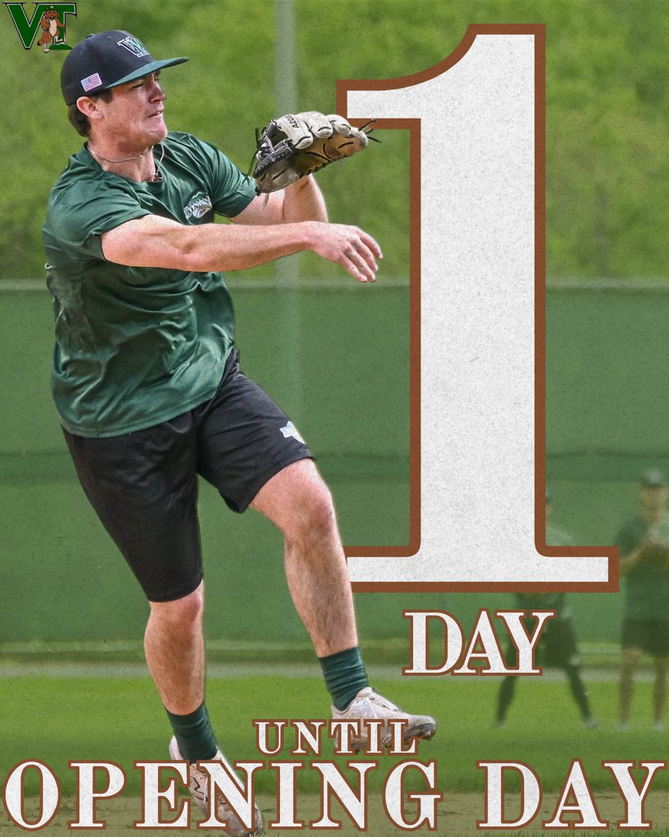 NeersBase's tweet photo. ONLY ONE MORE DAY UNTIL THE NEERS TAKE THE FIELD!!

Tune in on ESPN+ at 6:30 pm to watch the Vermont Mountaineers take on the Mystic Schooners on opening day!

#neersbase⚾️ https://t.co/ThP2qZCfIr