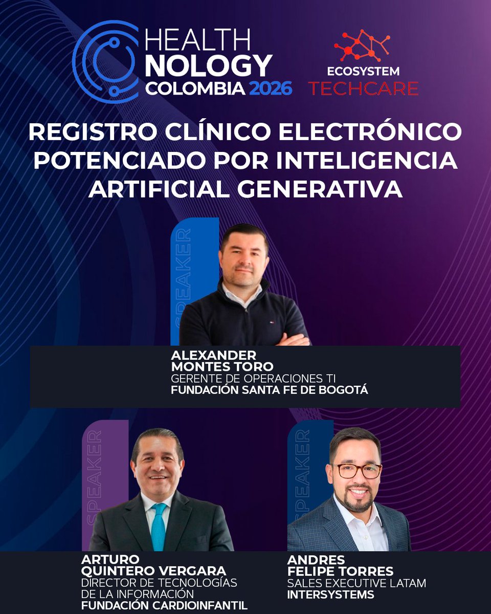 IntersystemsCO's tweet photo. también mejora la continuidad del cuidado y la capacidad de respuesta del sistema.

Nos vemos en Healthnology &amp; Healthstrategy Colombia 2026 para seguir impulsando una salud digital con impacto real.

👉 Regístrate aquí: https://t.co/05FPZe4P9h https://t.co/p2bpllUInZ