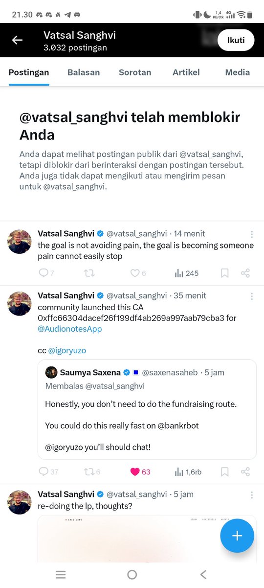 bimo96's tweet photo. @mrzillamind @0xDeployer @WakeOnBase @bankrbot @base Bro , @vatsal_sanghvi blocked me, dont know why??? https://t.co/q0bvPCoDdf