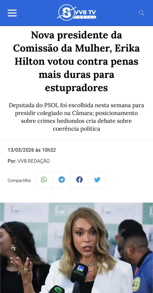 ESK789's tweet photo. @ErikakHilton @pereirawesley_ Eita como milita, só falta ser mais coerente https://t.co/G7WGs0qbn9