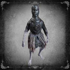 Zeebrongis's tweet photo. I find that the "Mergo's Attendant" enemies in Bloodborne have a vibe not dissimilar to that of Tung Tung Tung Sahur. Perhaps the ChatGPT prompt alluded to this certain character design in order to craft what we now know as Triple T? https://t.co/i0PVEF3tNT