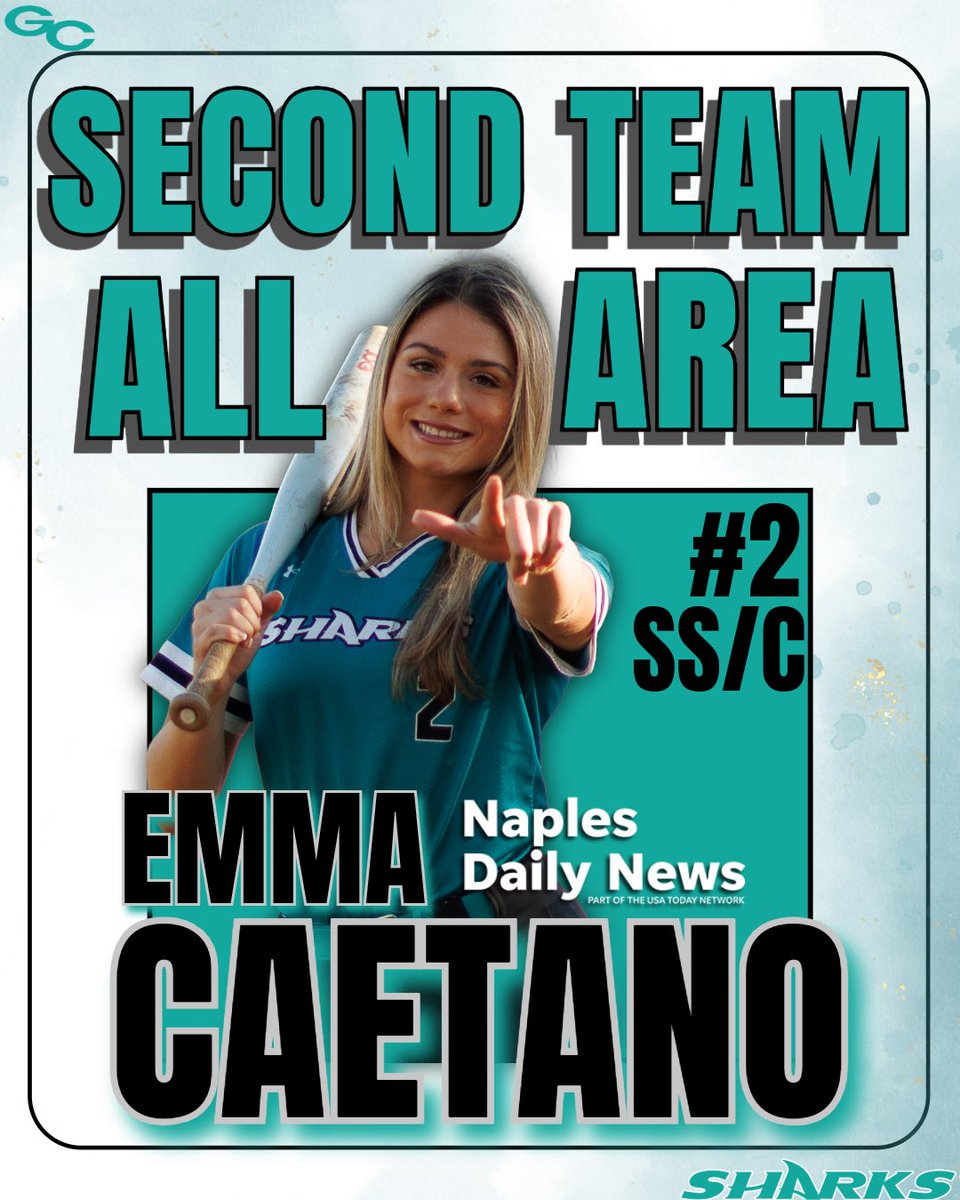 GCHS_SharkSB's tweet photo. Congrats to our ladies for making the @NDN_PrepZone All Area first and second teams!

First Team - @Hannah_Rearden 

Second Team - @Emmacaetano076 

Congrats, Ladies! @GCSharkInsider https://t.co/xXQ971IBNy