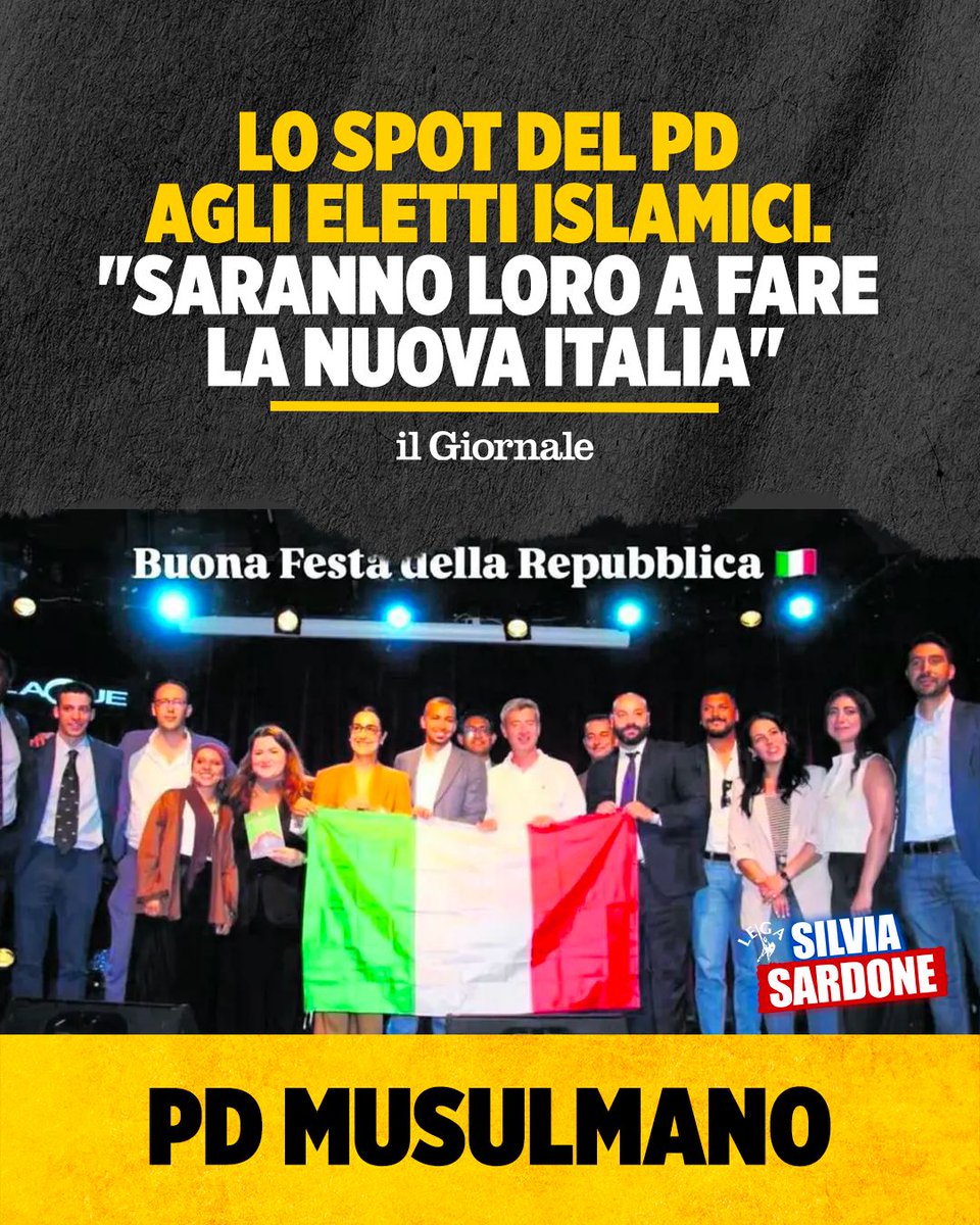 SardoneSilvia's tweet photo. Ormai il Pd non si nasconde più: l'ex ministro della Giustizia Andrea Orlando ha radunato a Genova, due giorni fa, una decina di eletti dem di fede musulmana. Tra le proposte ovviamente l'immancabile "ius soli"....
È un Pd sempre più anti italiano. https://t.co/r6pIVa3bQt