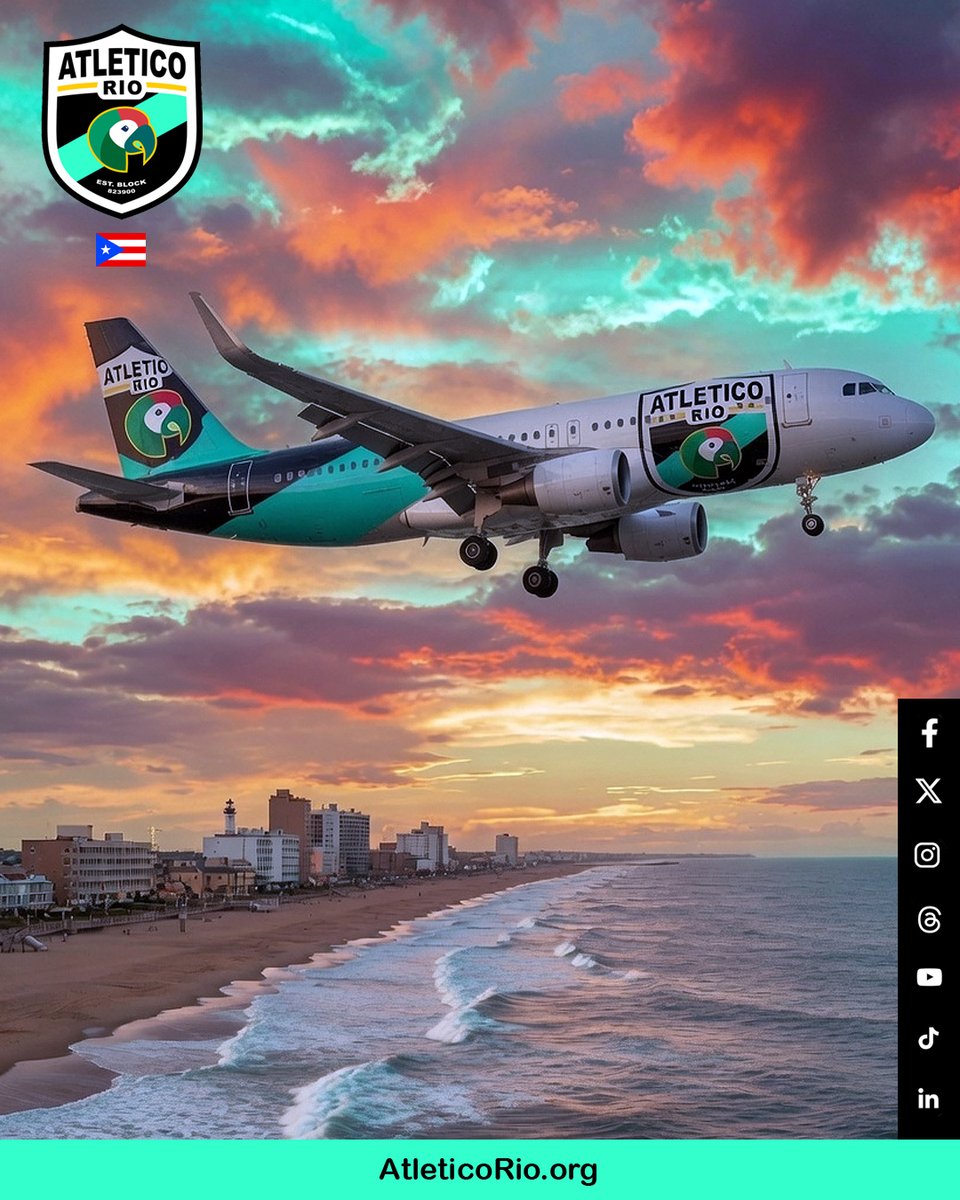 AtleticoRioPR's tweet photo. Camino al proximo reto, a defender nuestro titutlo del 2025 en el North American Sand Soccer Championships US Open, nos vemos alla familia.
https://t.co/TuhzV9I0Dm
#beachsoccer #futbolplaya #PuertoRico 🇵🇷☀️🌴🦜 https://t.co/YeHYKMjQ7i