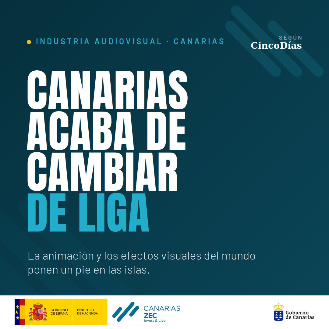 CanariasZEC's tweet photo. Canarias acaba de cambiar de liga 🎬
En cuestión de meses, dos titanes globales de la animación y los efectos visuales han elegido las islas.
No son rodajes puntuales: son inversiones directas. 🧵👇 https://t.co/hfgOpOiuBy