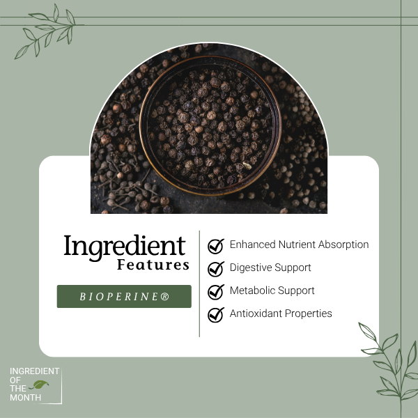 NativeRemedies's tweet photo. 🌿 Sometimes it’s the smallest ingredients that make the biggest difference. ✨
BioPerine is derived from black pepper extract and is commonly used to help support nutrient absorption, making it a popular addition to many wellness routines. https://t.co/crf2Wrb6hQ