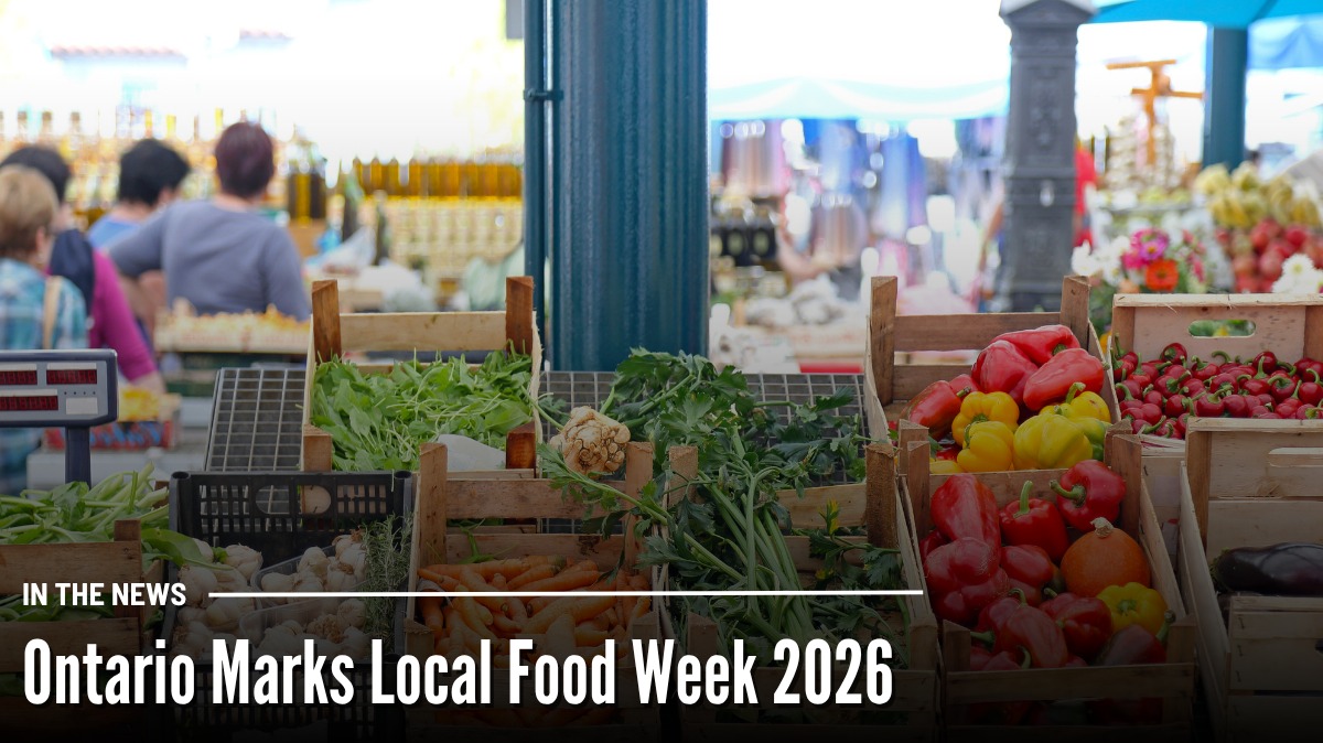OntAg's tweet photo. Highlighting Ontario farmers...

Local Food Week began on Monday, June 1 and runs until June 7, 2026 -- celebrating the important role of farmers, food processors, and agribusinesses in Ontario.

How they provide safe, healthy, and high quality food for families ⤵️

#OntAg